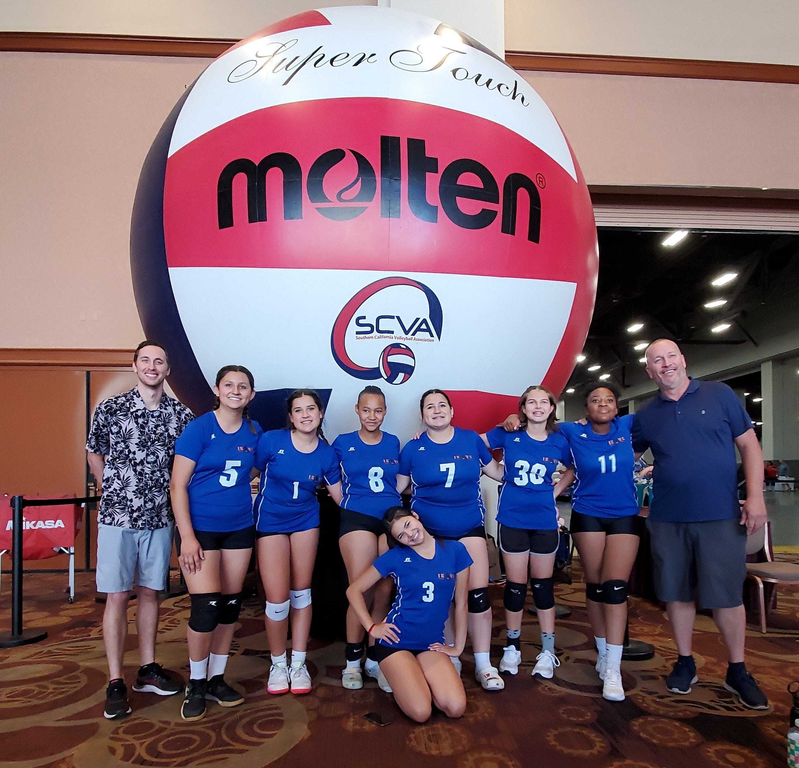 Club volleyball teams travel across Southern California and local states.